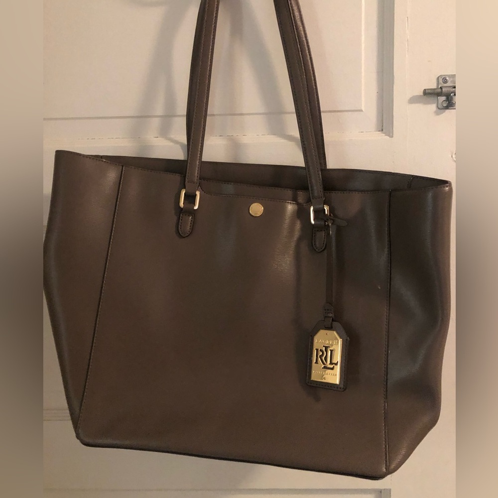 Brown leather Ralph Lauren purse